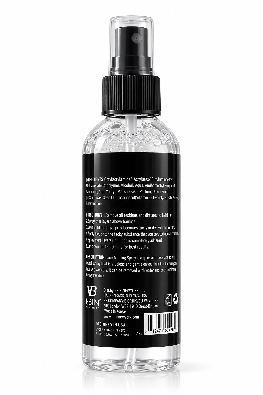 EBIN Wonder Lace Bond Lace Melt Spray Supreme 100ml – Fixador para Lace Extreme Firm Hold