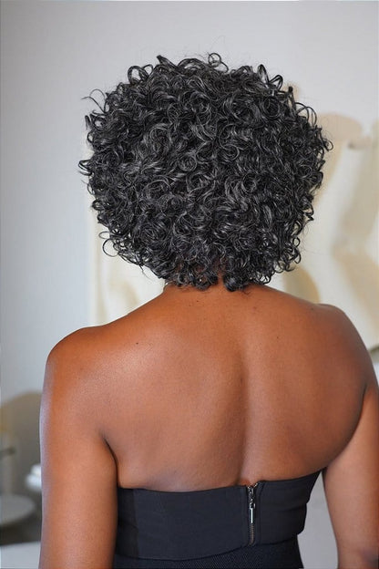 Wig Humana Grisalha Lada