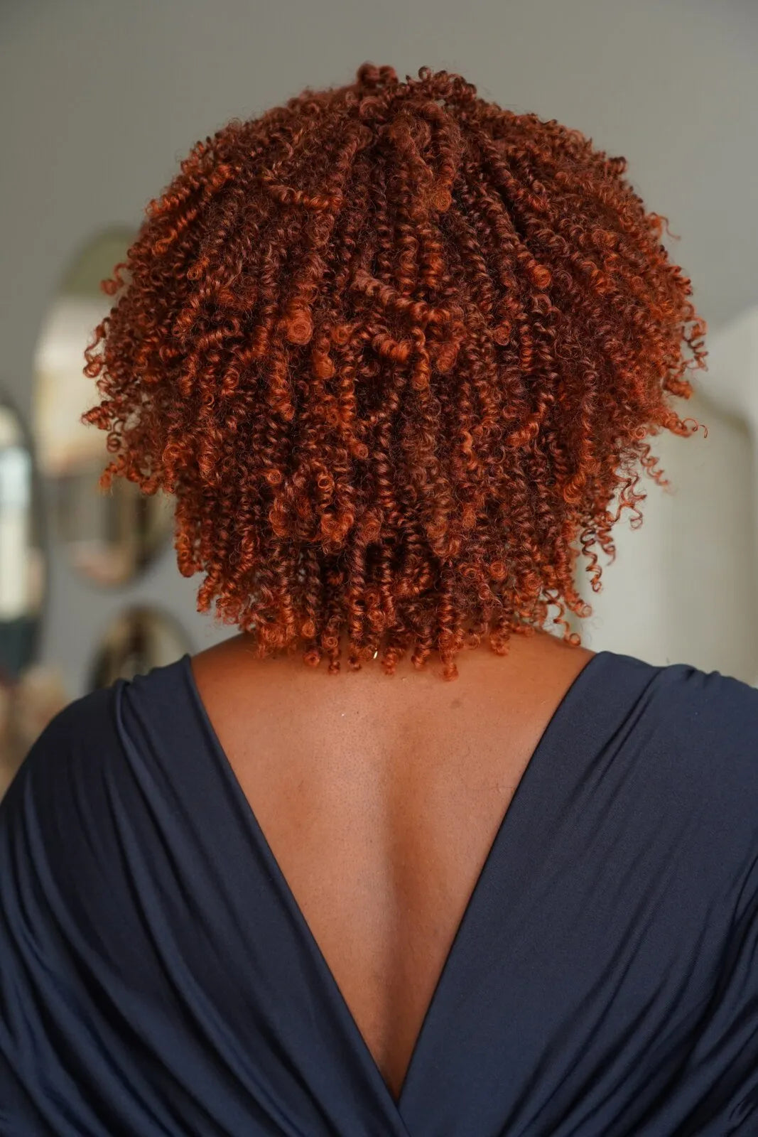 Wig Afro Reta cor Orangeade - JANET COLLECTION
