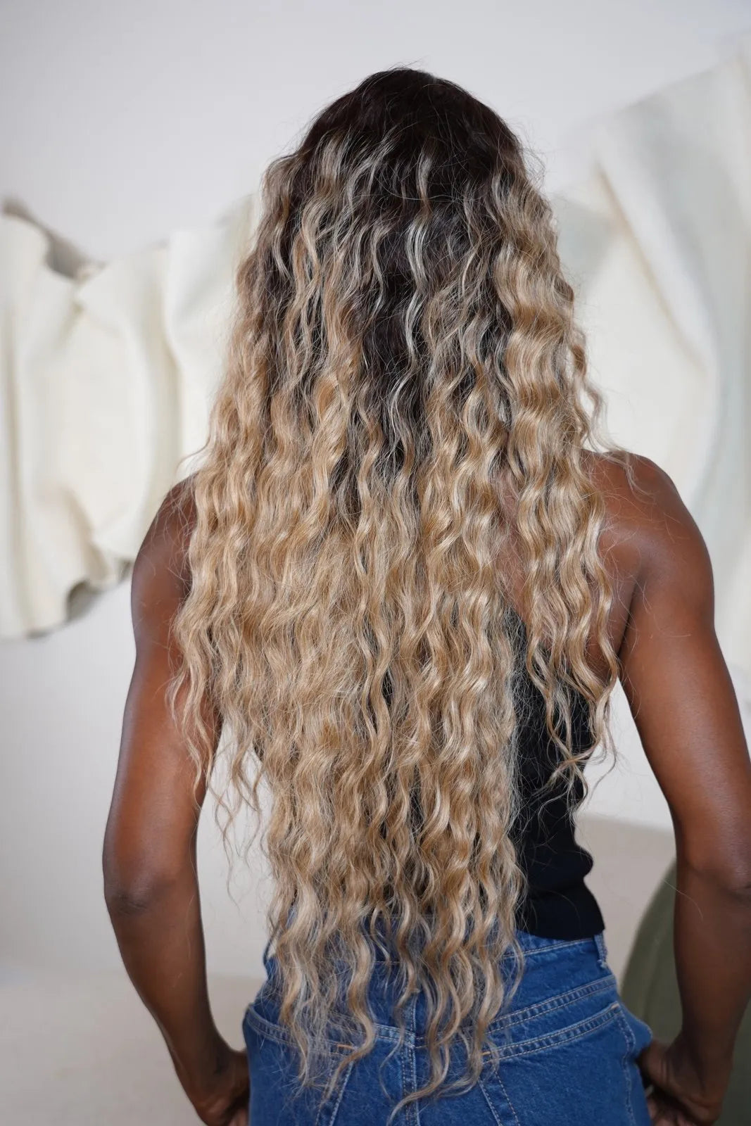 Lace front com Repartição Fixa Gianna cor Apric
