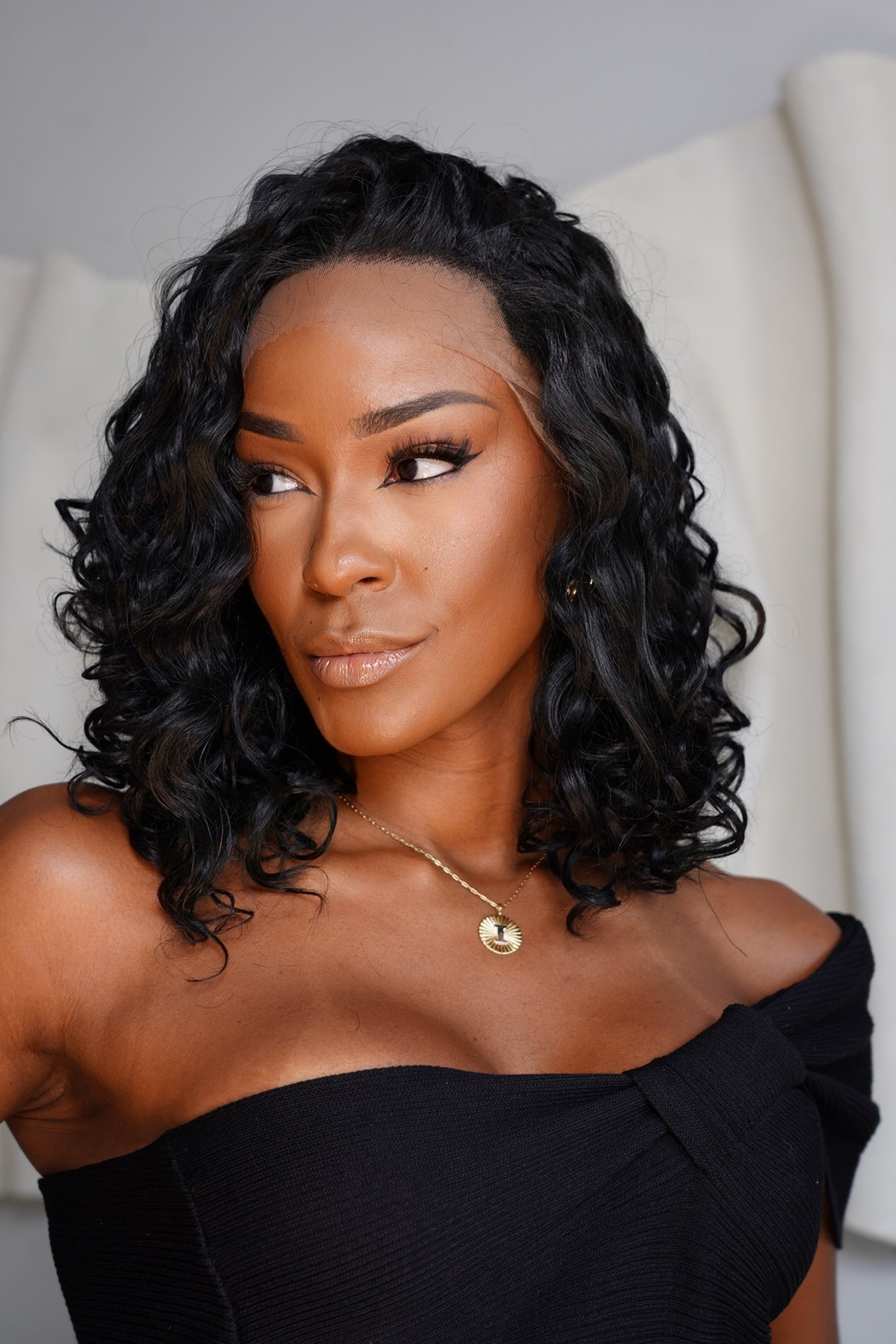 Lace Front 13x 3 Bio Fibra Camellia cor 1b