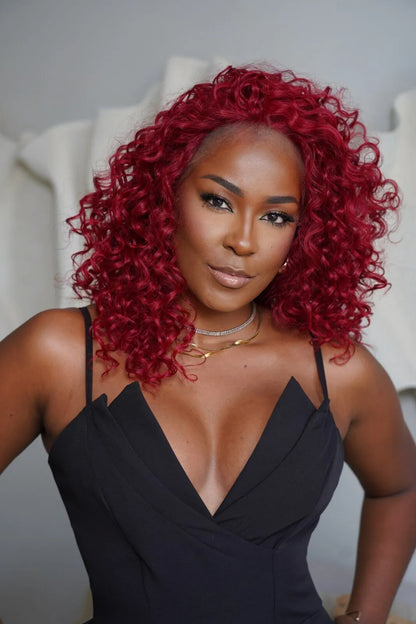 Lace Front Sella cor Dark Red