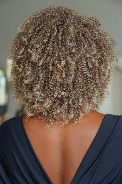 Wig Afro Reta cor Tiramisu - JANET COLLECTION