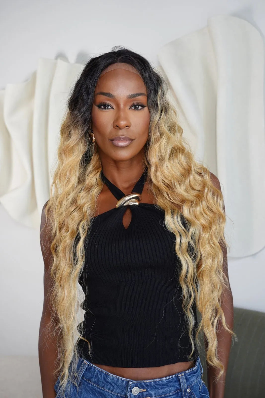 Lace front com Repartição Fixa Gianna cor TTPN4/270A/24F