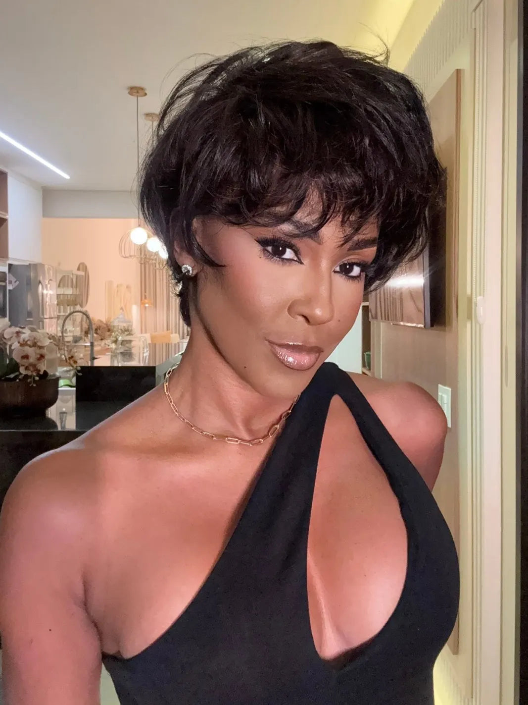 Wig Humana Iris cor 1B