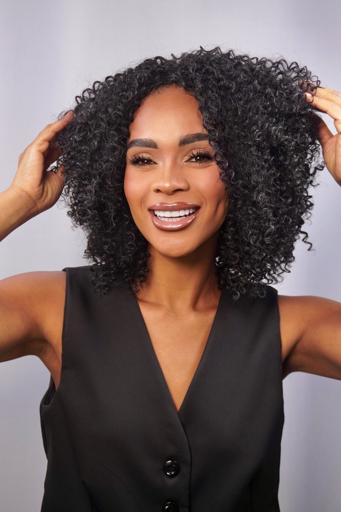 Wig Bio Fibra Nimiane cor 280 - Grisalha