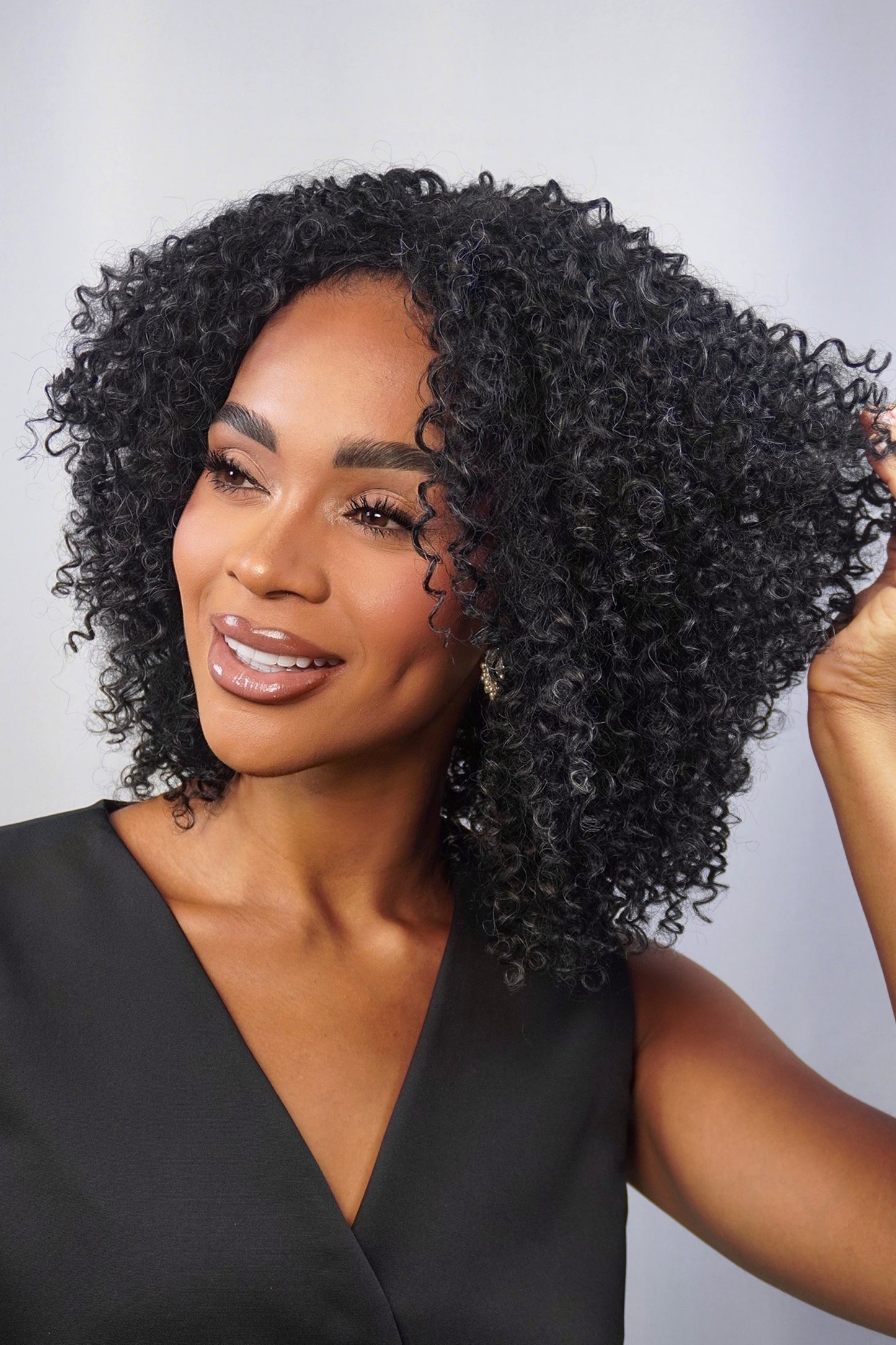 Wig Bio Fibra Nimiane cor 280 - Grisalha
