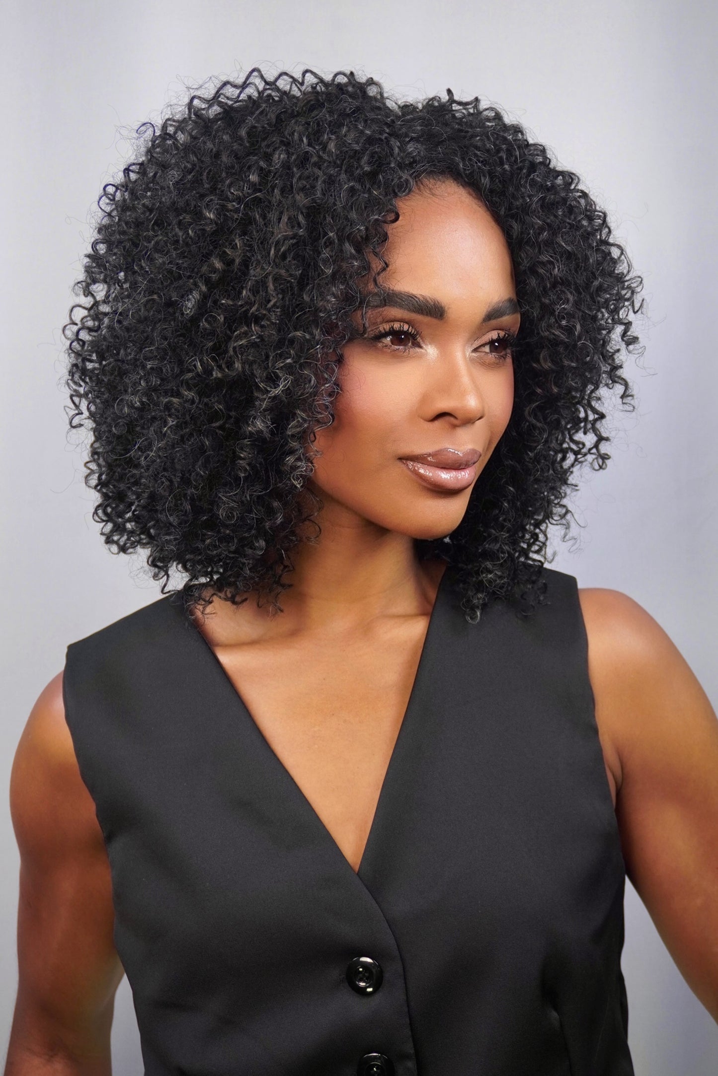 Wig Bio Fibra Nimiane cor 280 - Grisalha