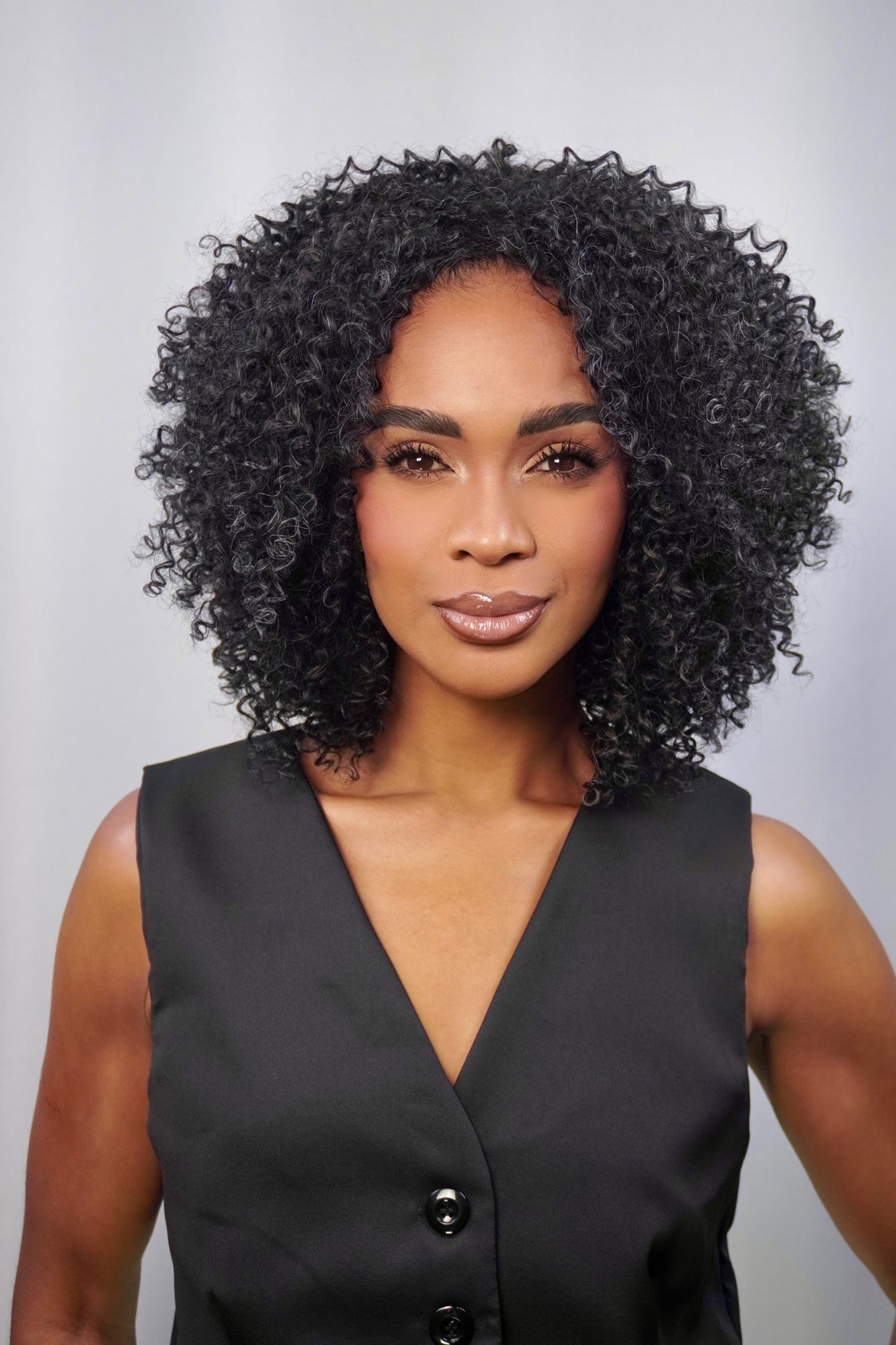 Wig Bio Fibra Nimiane cor 280 - Grisalha