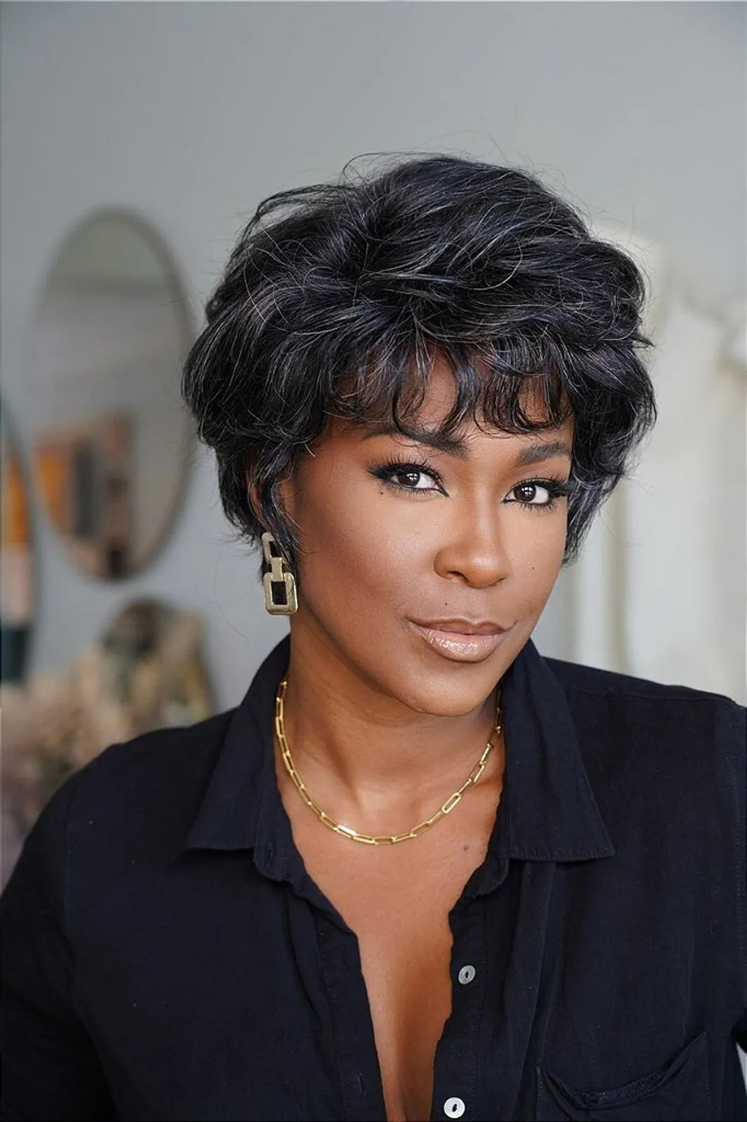 Wig Humana Iris cor 280