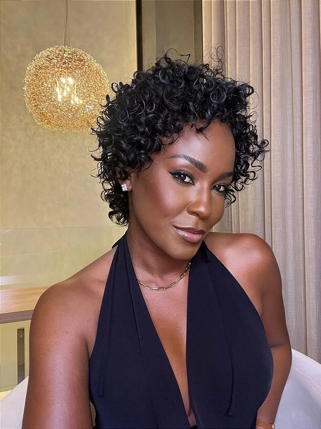 Wig Humana Viola Davis cor 1b (Violeta)