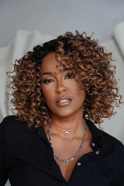 Wig Natural Peyton color DR2/CINSWRL - JANET COLLECTION