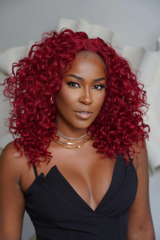 Lace Front Sella cor Dark Red