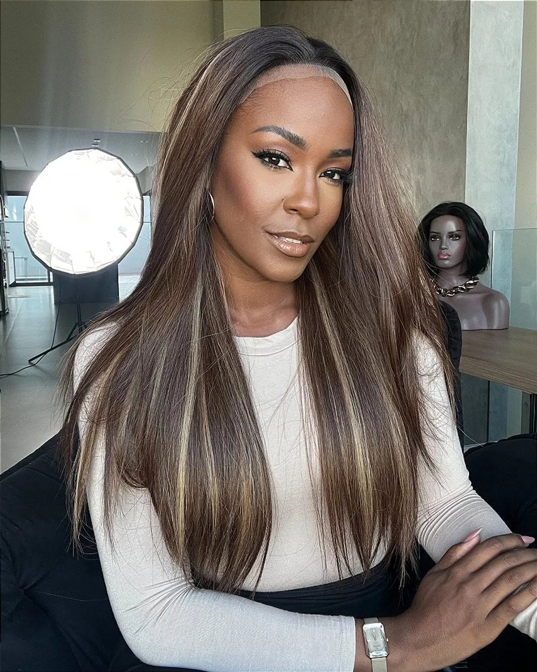 Lace Front Orgânica Susan cor R4/27/33