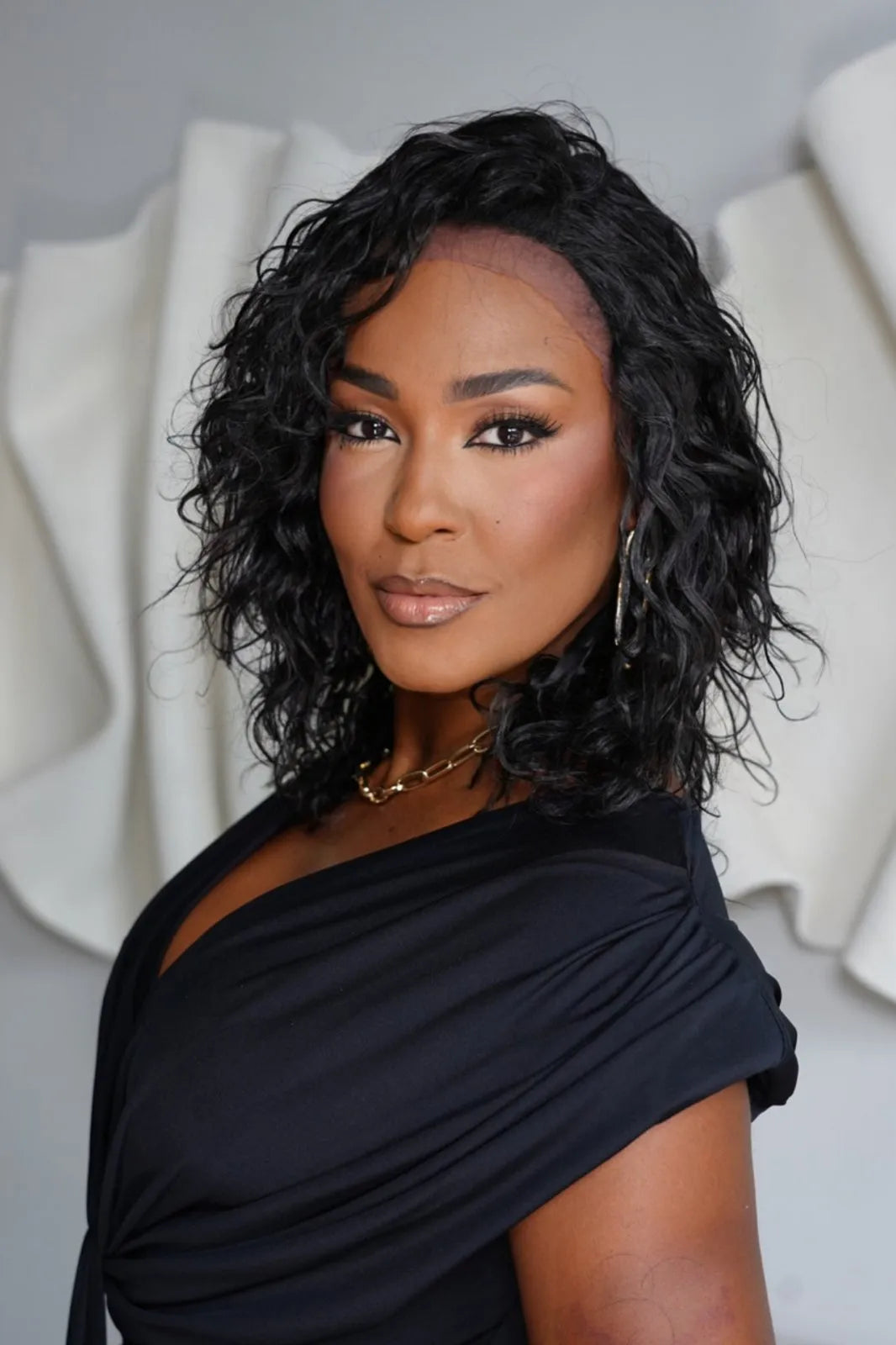 Lace front Bio fibra Alexis SL016 color 1b