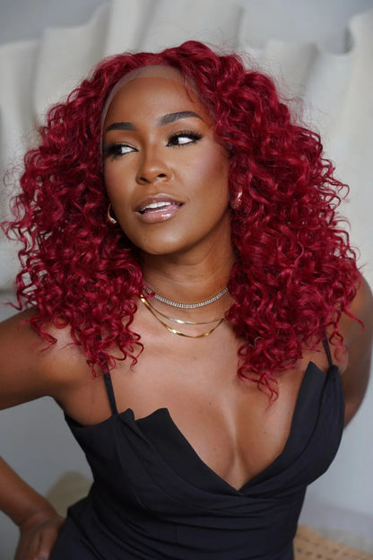 Lace Front Sella cor Dark Red