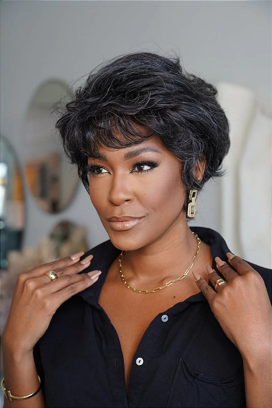 Wig Humana Iris cor 280